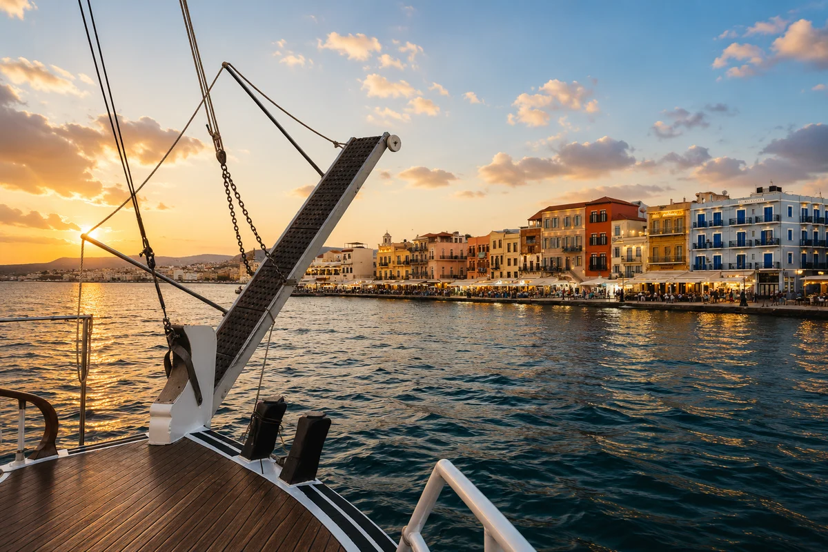 Chania: Sunset Boat Cruise (Shared Basis)