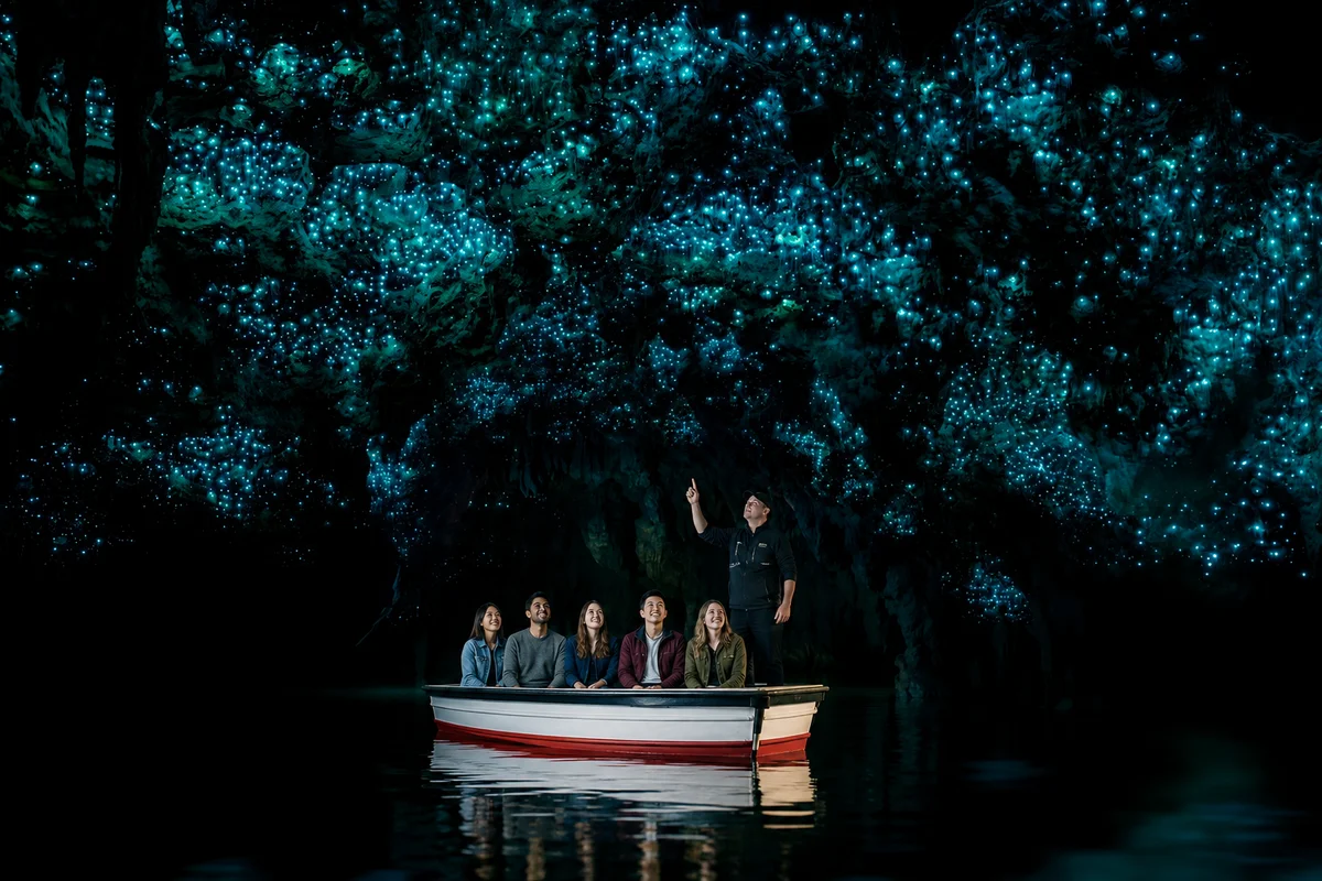 Waitomo: Glowworm Caves Guided Boat Tour (Shared Basis)
