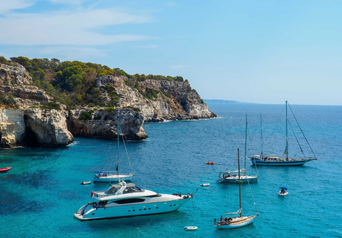 Menorca: 3.5 Hour South Coast Boat Excursion (Shared Basis)